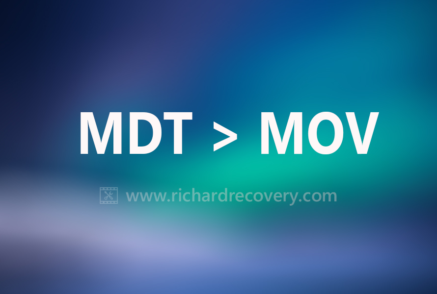 Recover Panasonic MDT to MOV without choppy and stuttering