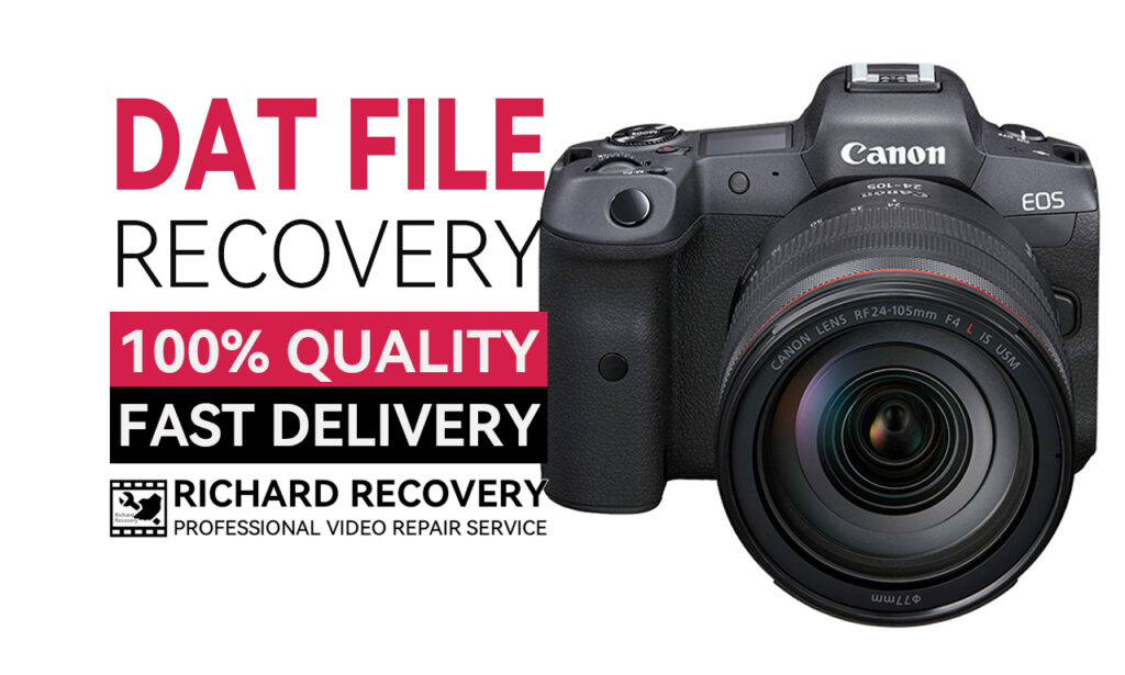 How to Recover MP4 video from DAT file of Canon R6 Camera